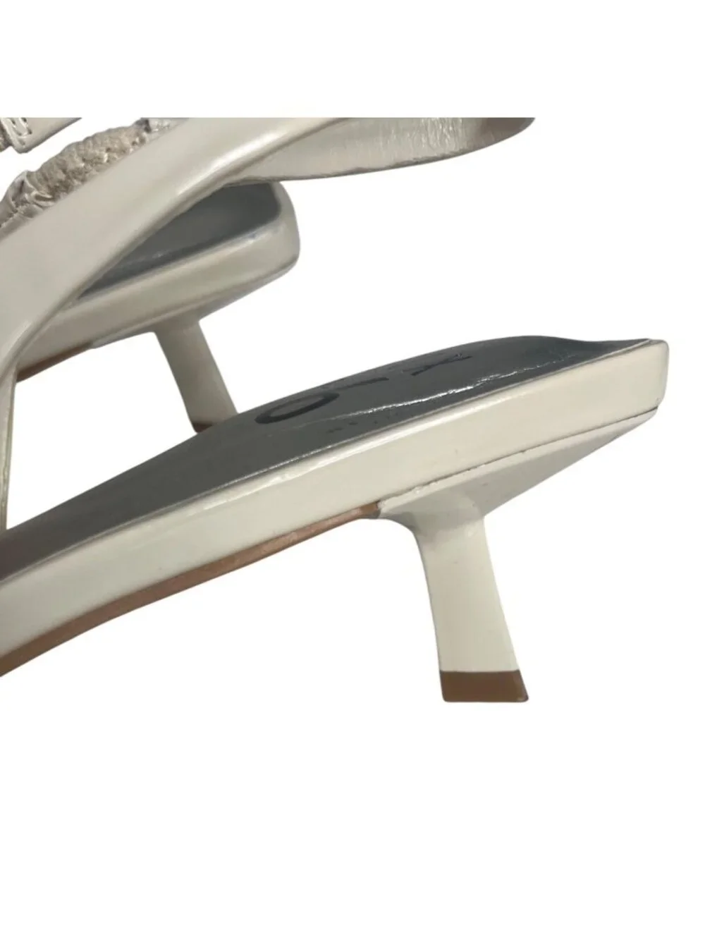 Mix No. 6 Slingback Kitten Heel Shoes Pointed Toe Size 7M Beige Elegant Classic
